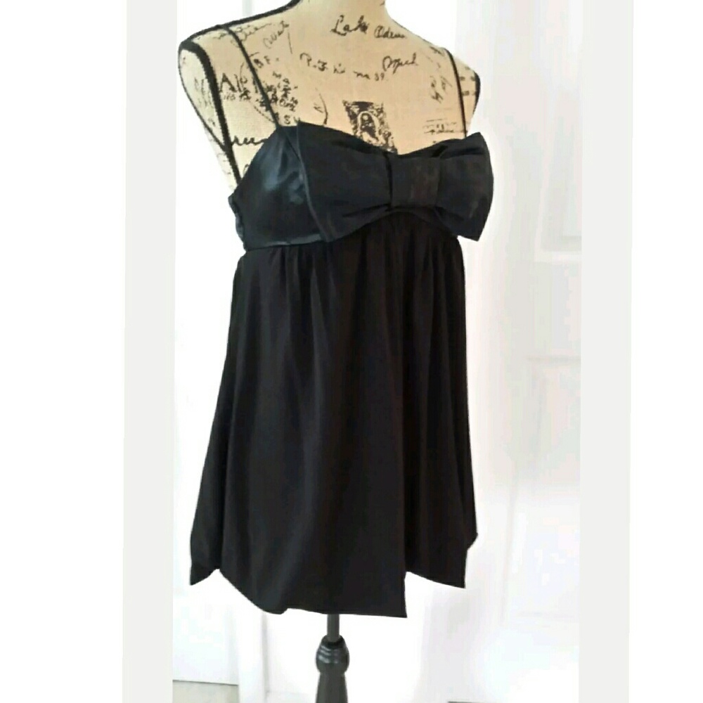 Speechless cocktail black dress sz small blouson - Picture 2 of 8